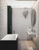 Плитка Creto  Mono smoke 30х60