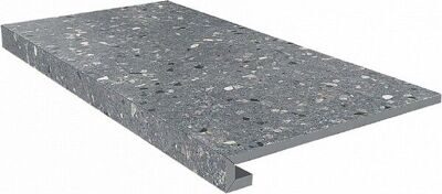 SG632820R/GCF Ступень клееная Терраццо серый темный 33x60x0,9
